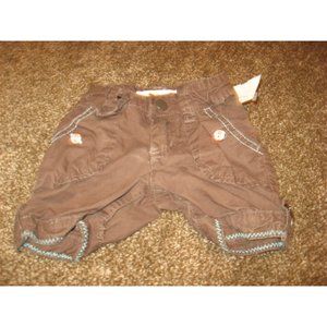 Roxy Dark Brown Long Shorts GUC 12 Months Blue Trim
